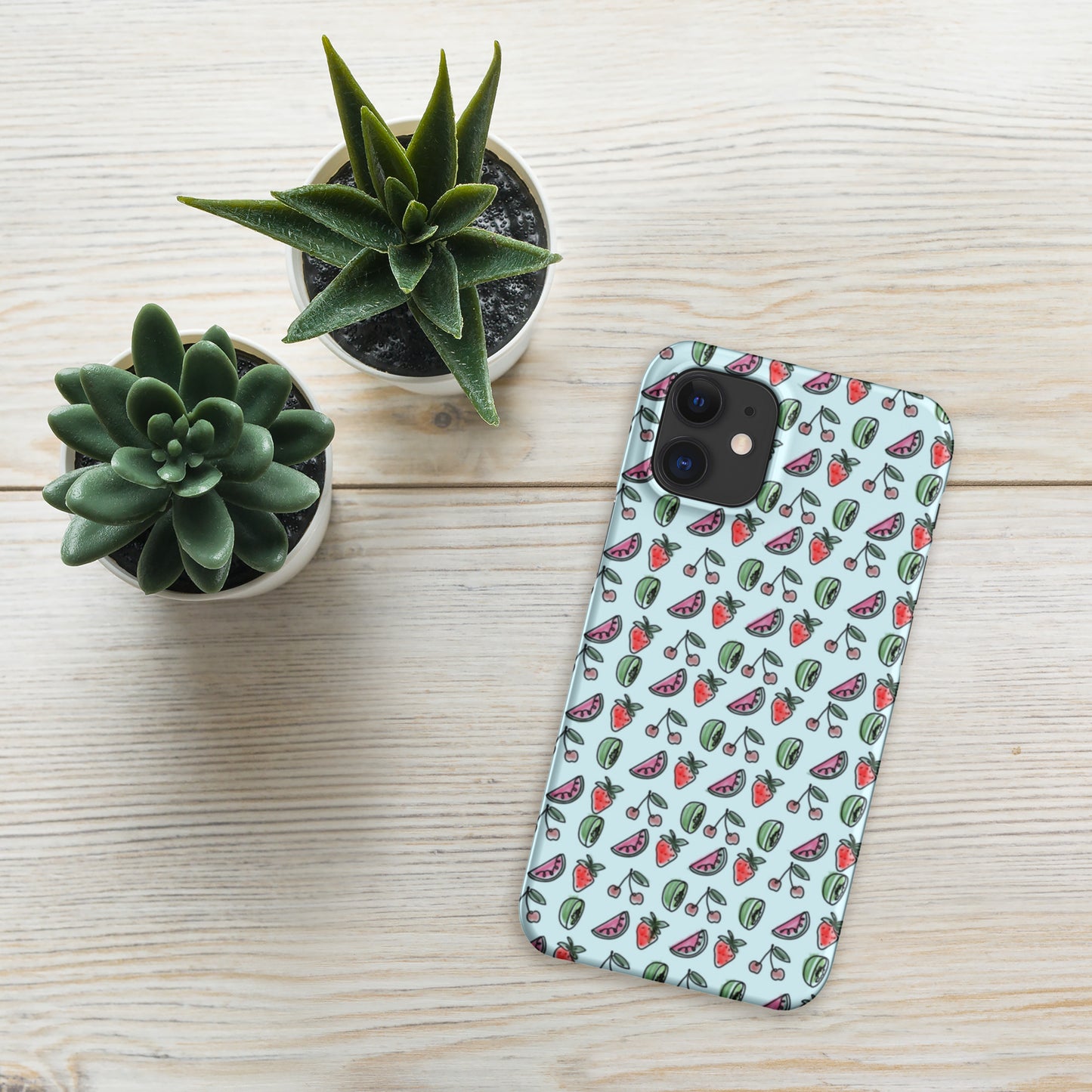 Blue HS Fruitman phone case for iPhone
