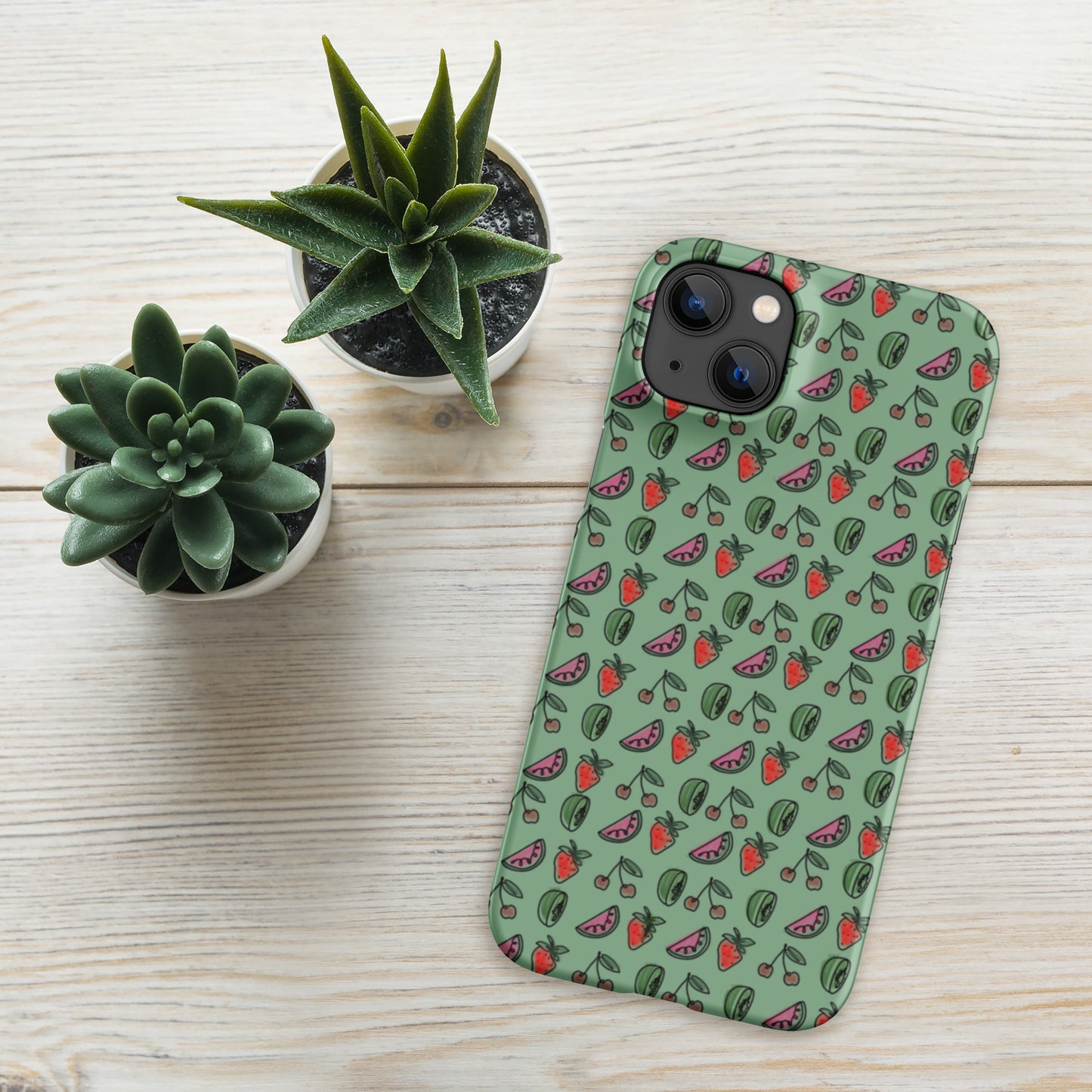 Green HS Fruitman phone case for iPhone