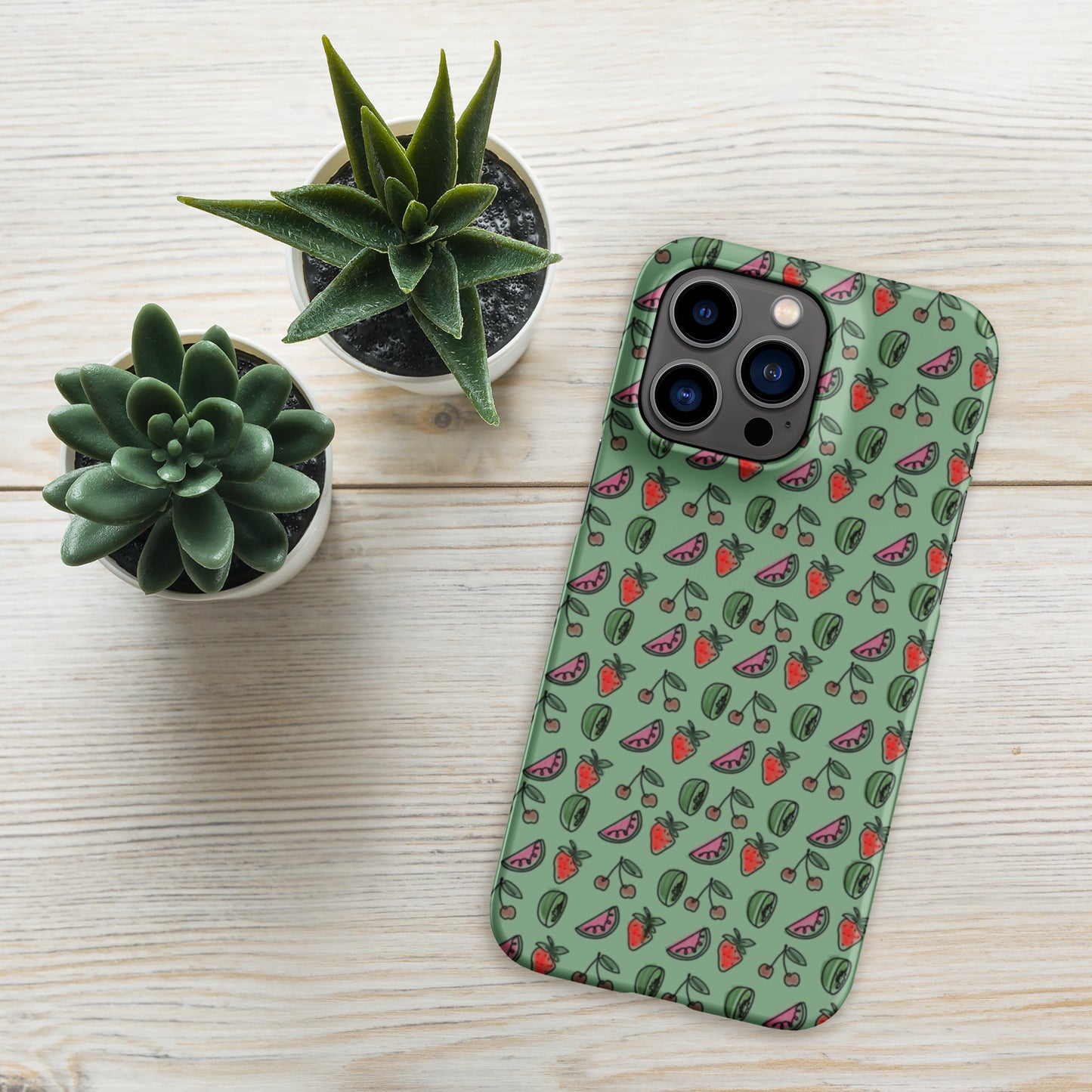 Green HS Fruitman phone case for iPhone