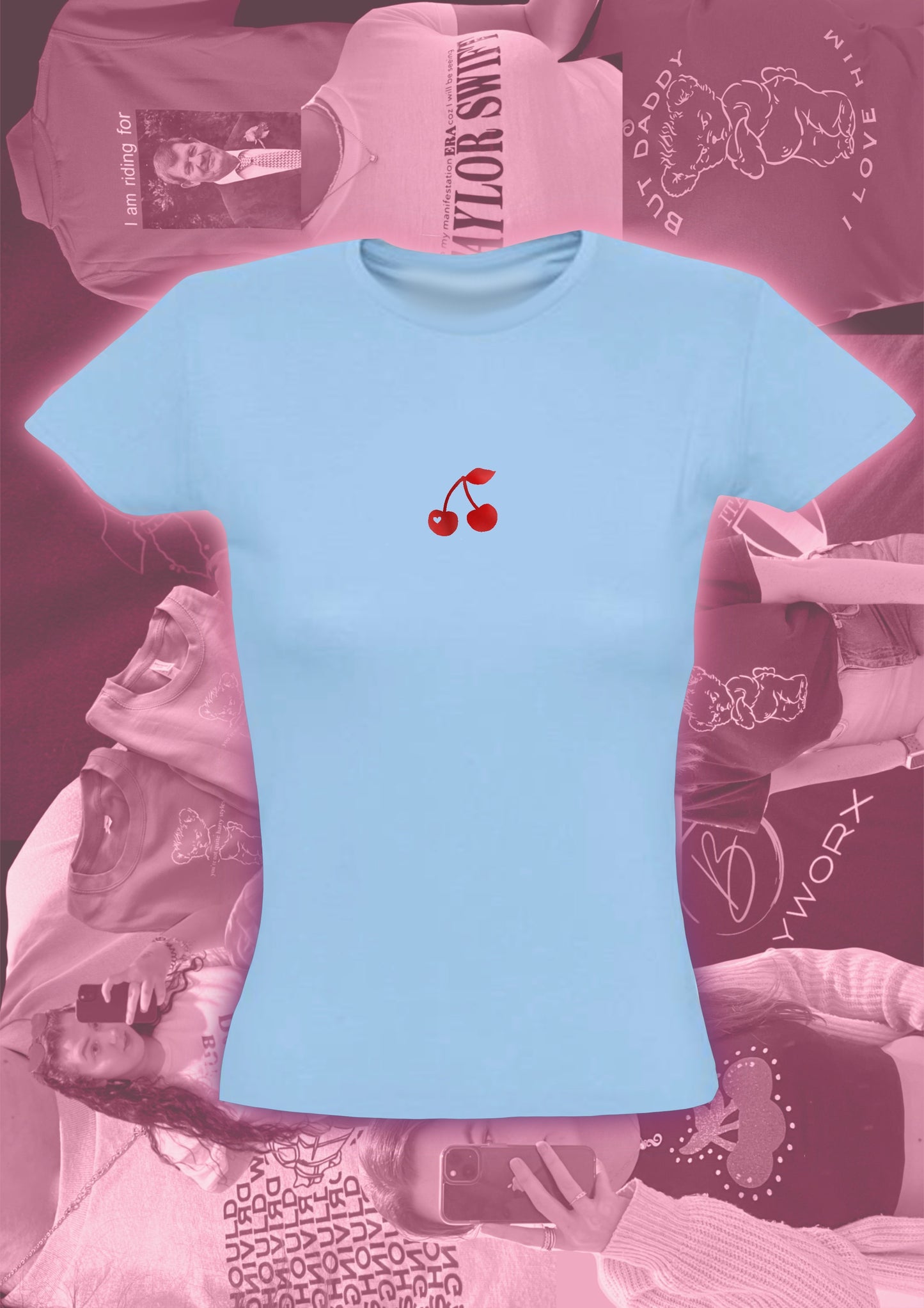 Red Cherry Baby Tee