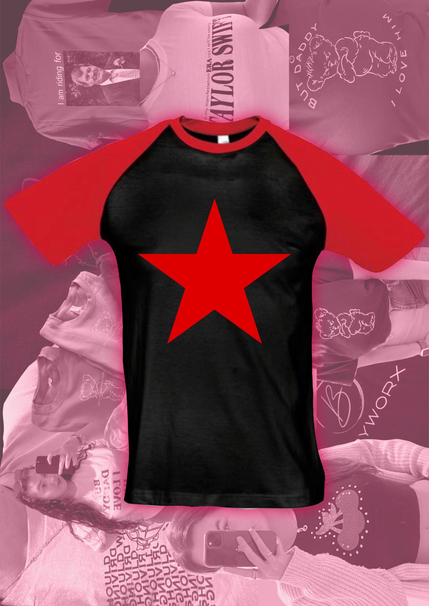 Iconic Red Star Contrast T-shirt