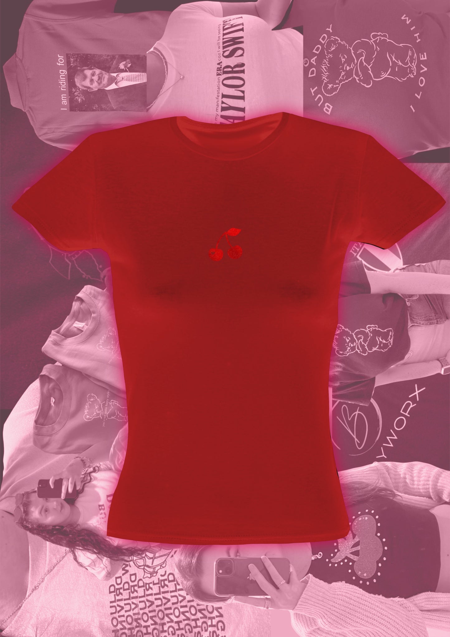 Red Cherry Baby Tee