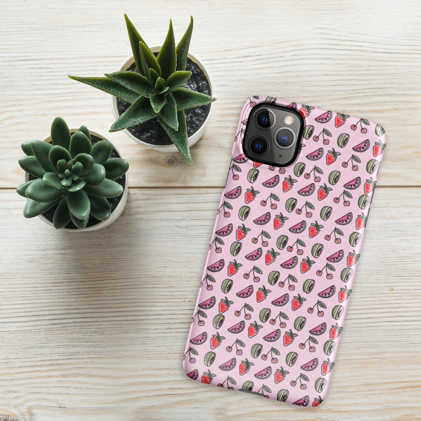 Pink HS Fruitman phone case for iPhone