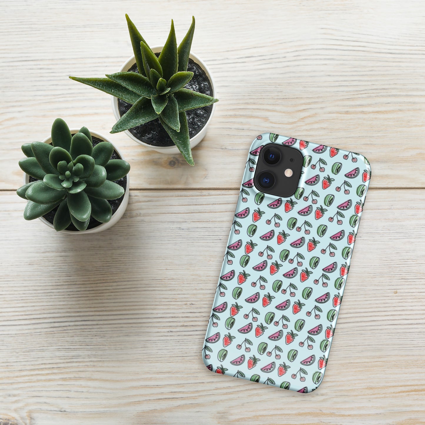 Blue HS Fruitman phone case for iPhone