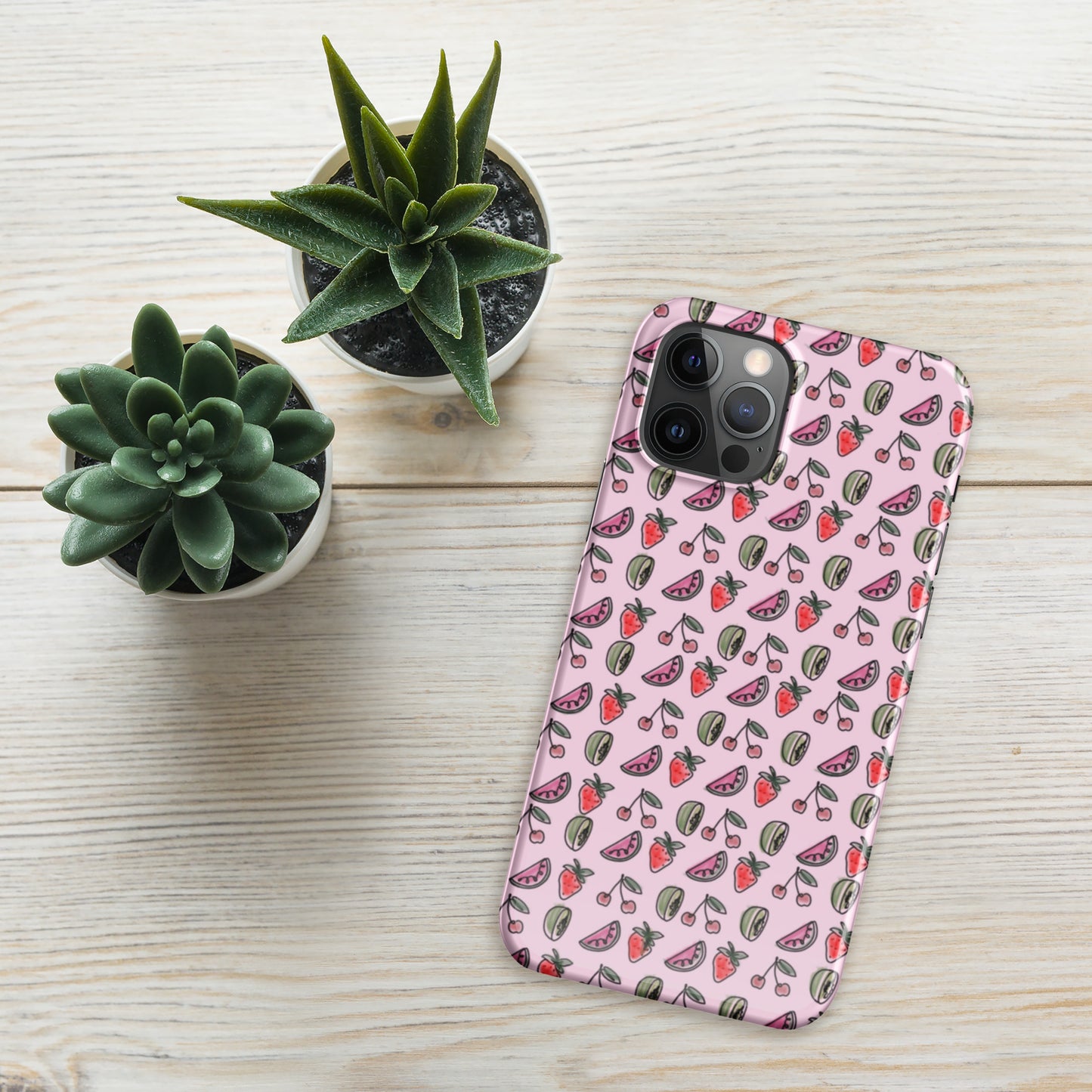 Pink HS Fruitman phone case for iPhone