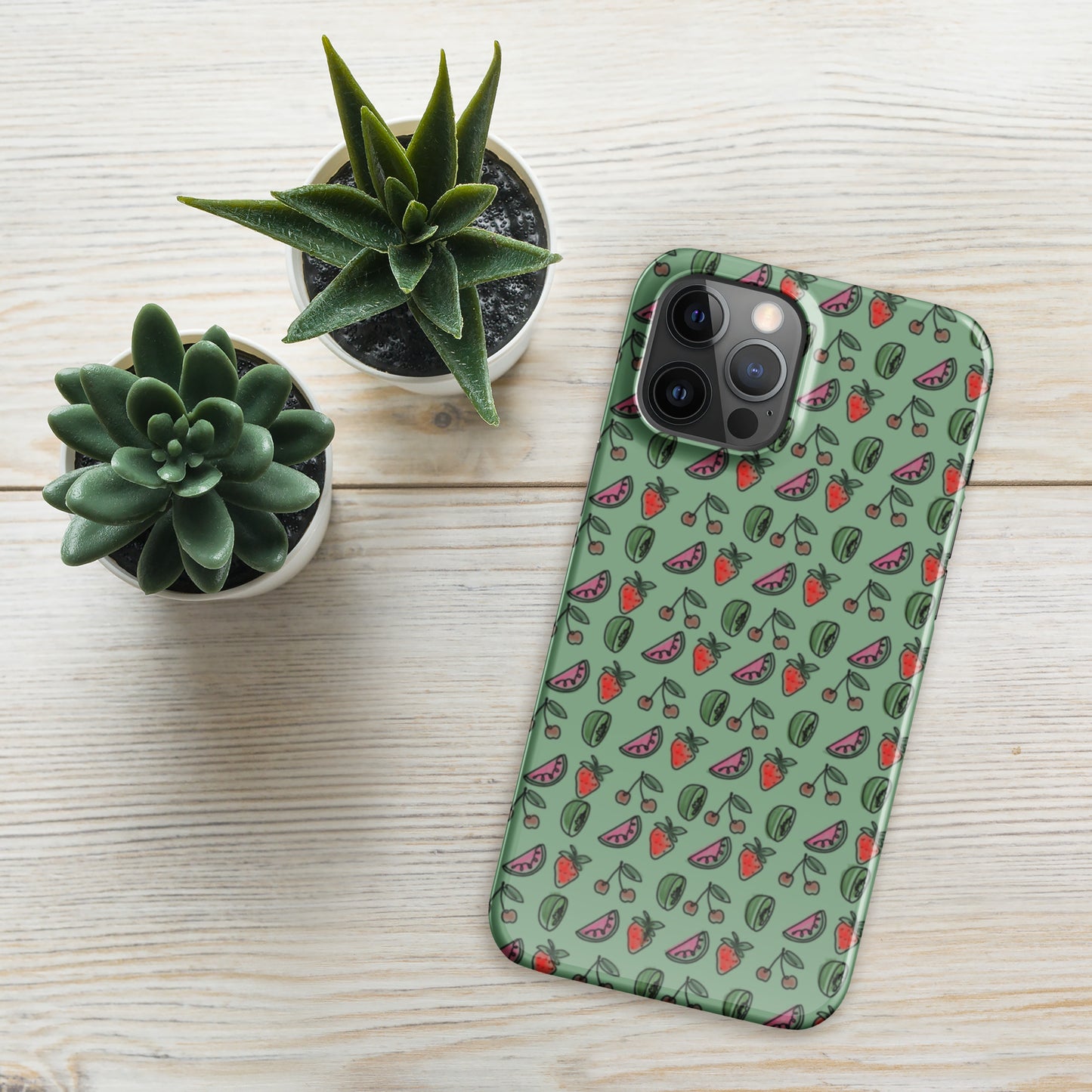 Green HS Fruitman phone case for iPhone