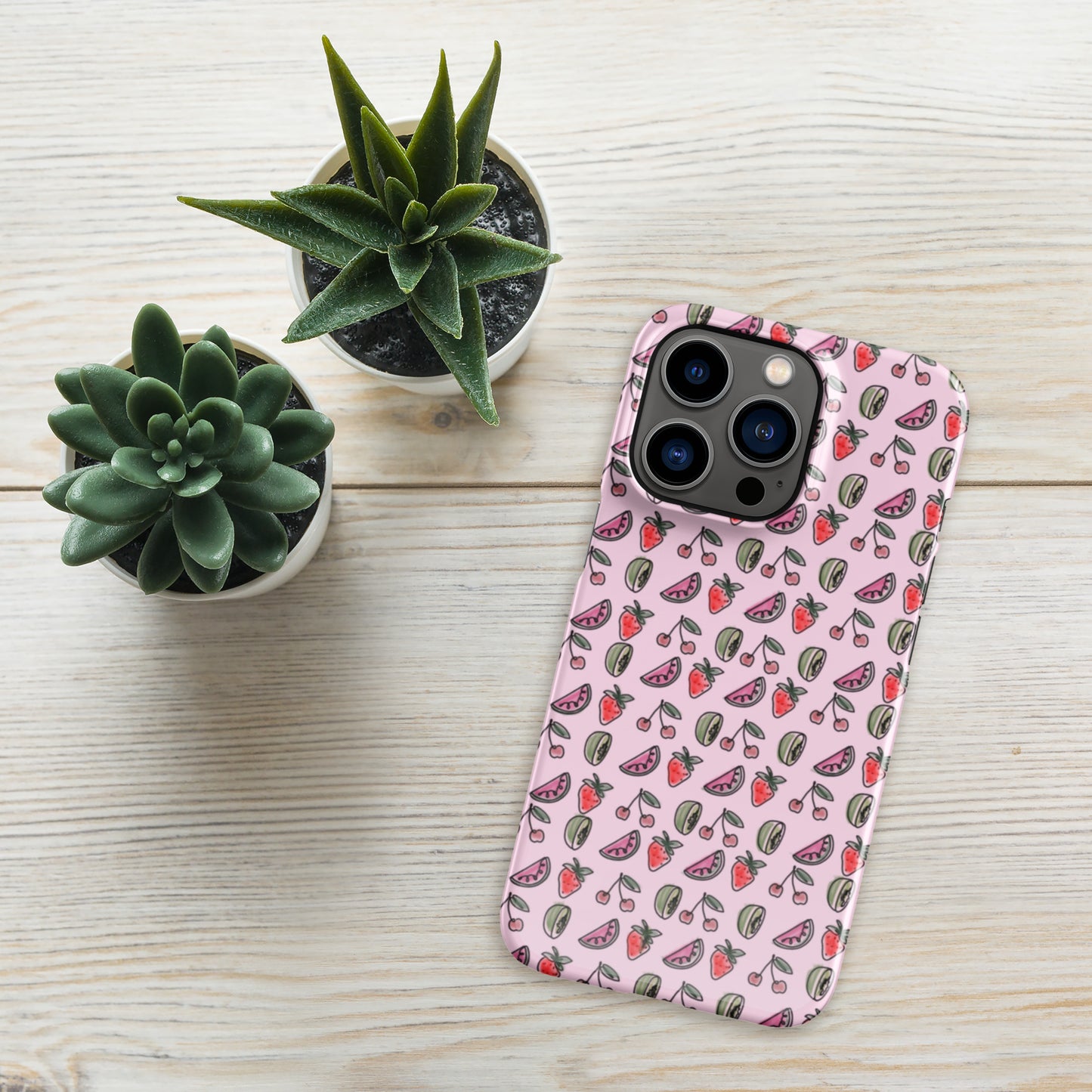 Pink HS Fruitman phone case for iPhone