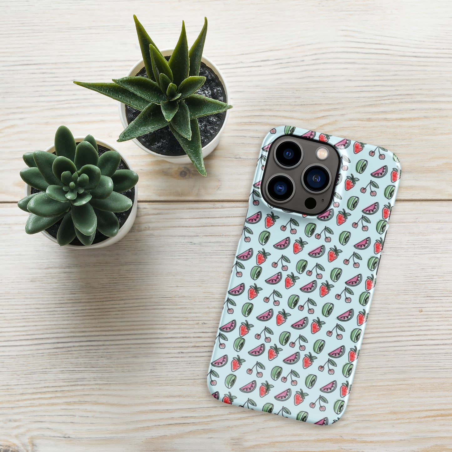 Blue HS Fruitman phone case for iPhone