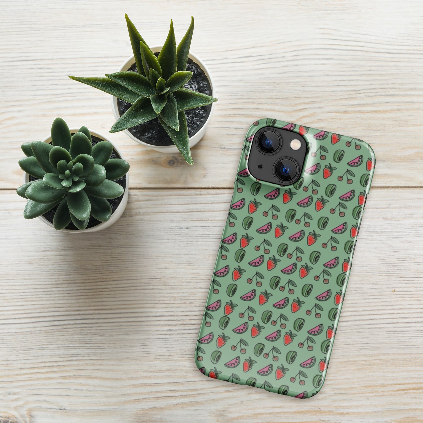 Green HS Fruitman phone case for iPhone