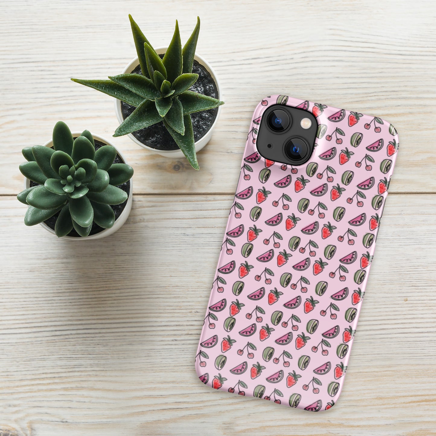 Pink HS Fruitman phone case for iPhone