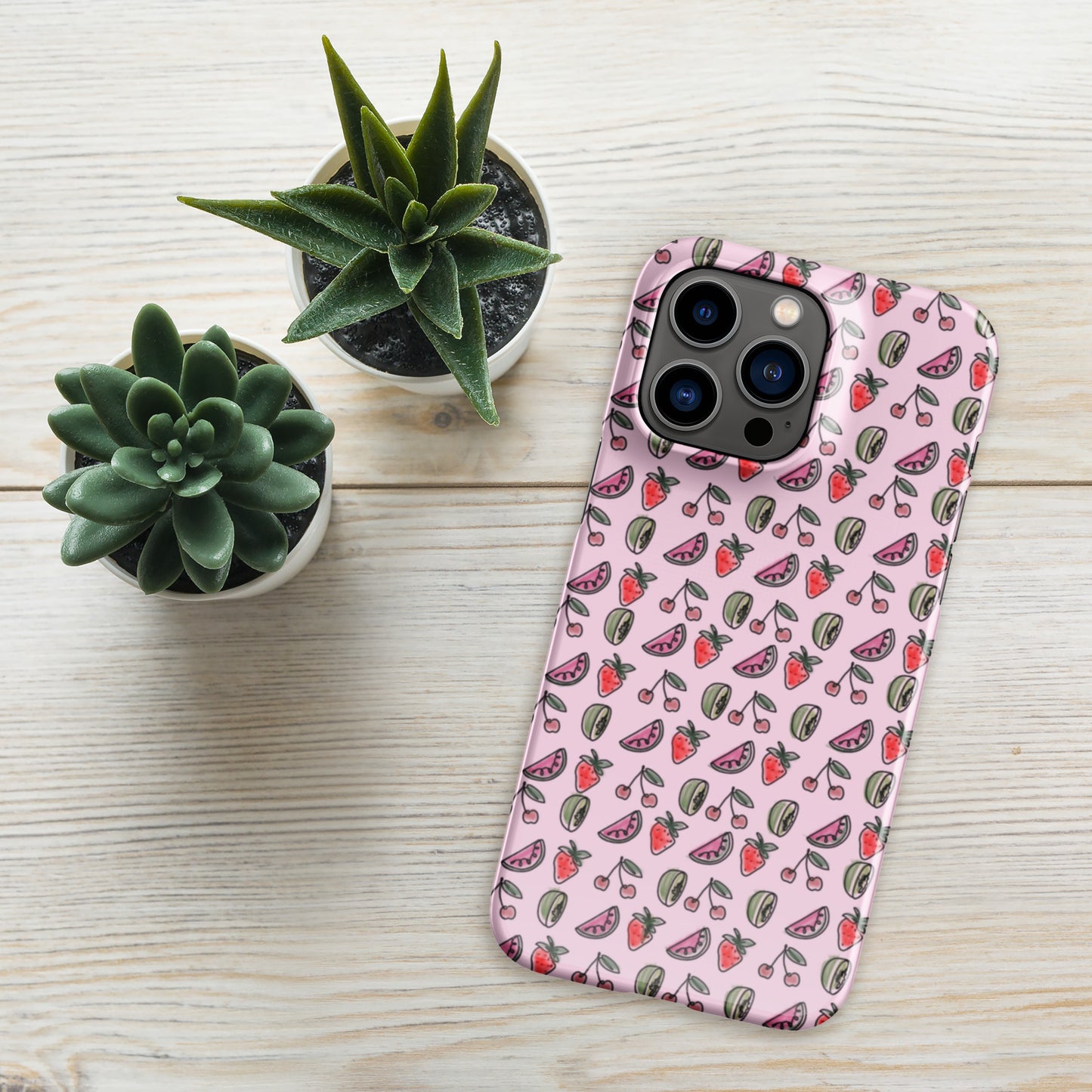 Pink HS Fruitman phone case for iPhone