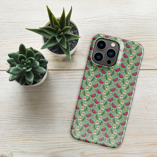 Green HS No Aubergine phone case for iPhone