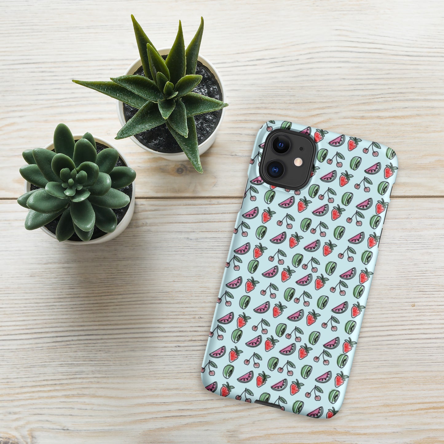 Blue HS Fruitman phone case for iPhone