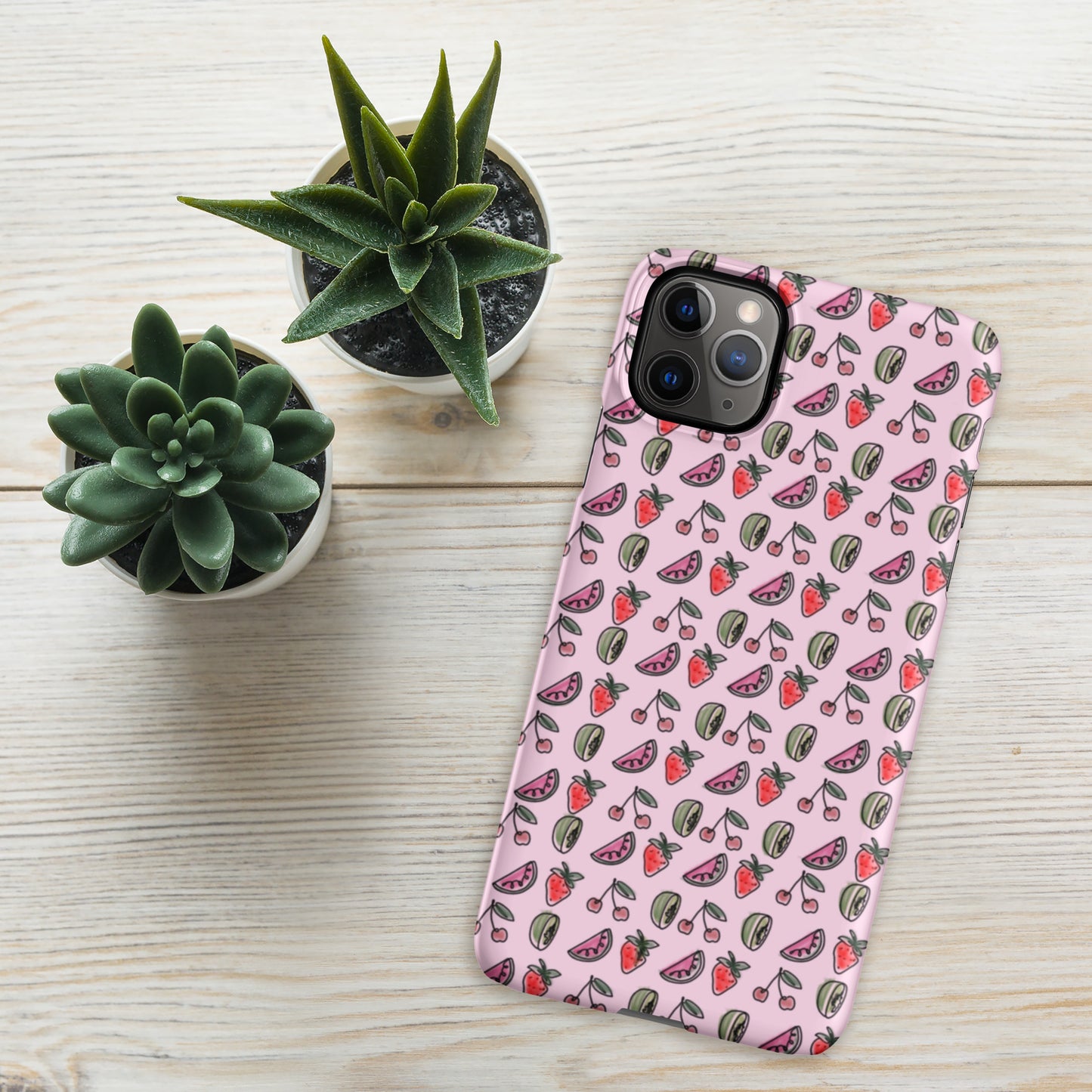 Pink HS Fruitman phone case for iPhone