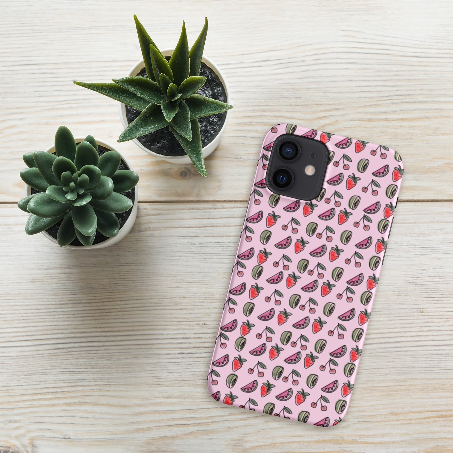 Pink HS Fruitman phone case for iPhone