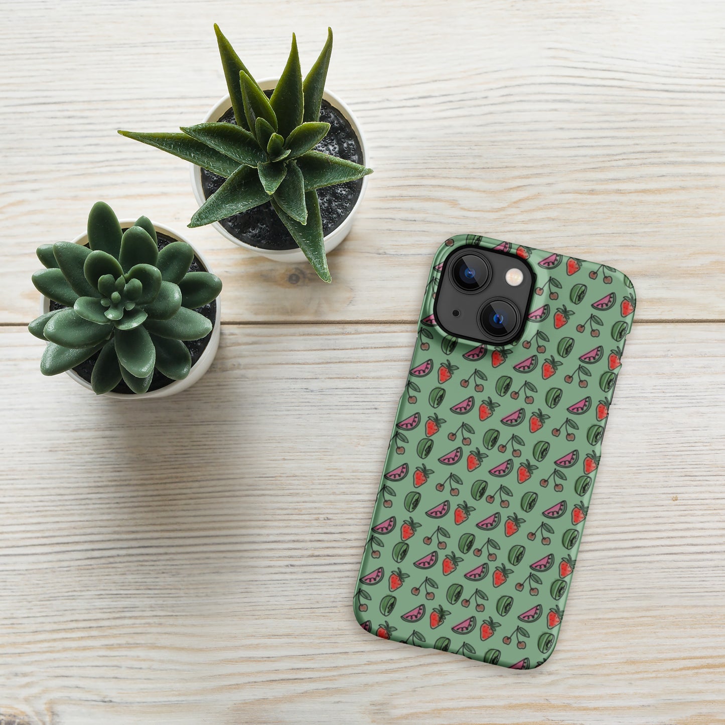 Green HS Fruitman phone case for iPhone