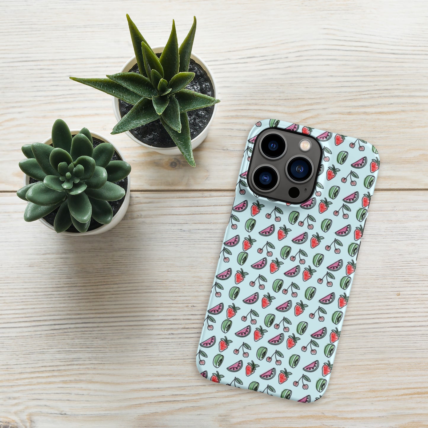 Blue HS Fruitman phone case for iPhone