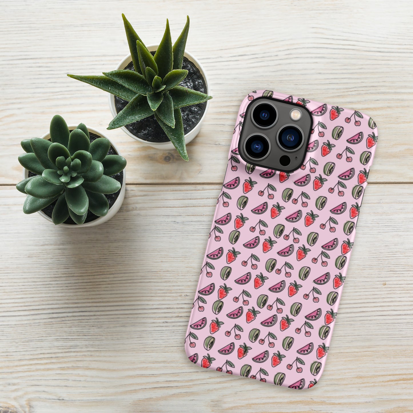 Pink HS Fruitman phone case for iPhone