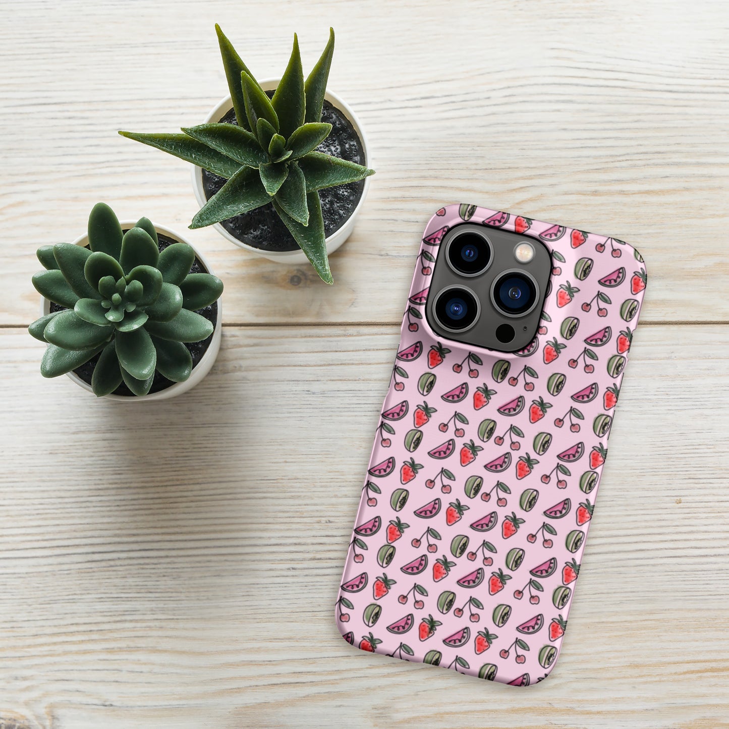 Pink HS Fruitman phone case for iPhone