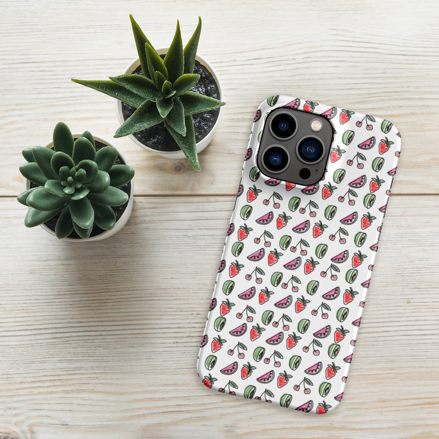 White HS Fruitman phone case for iPhone