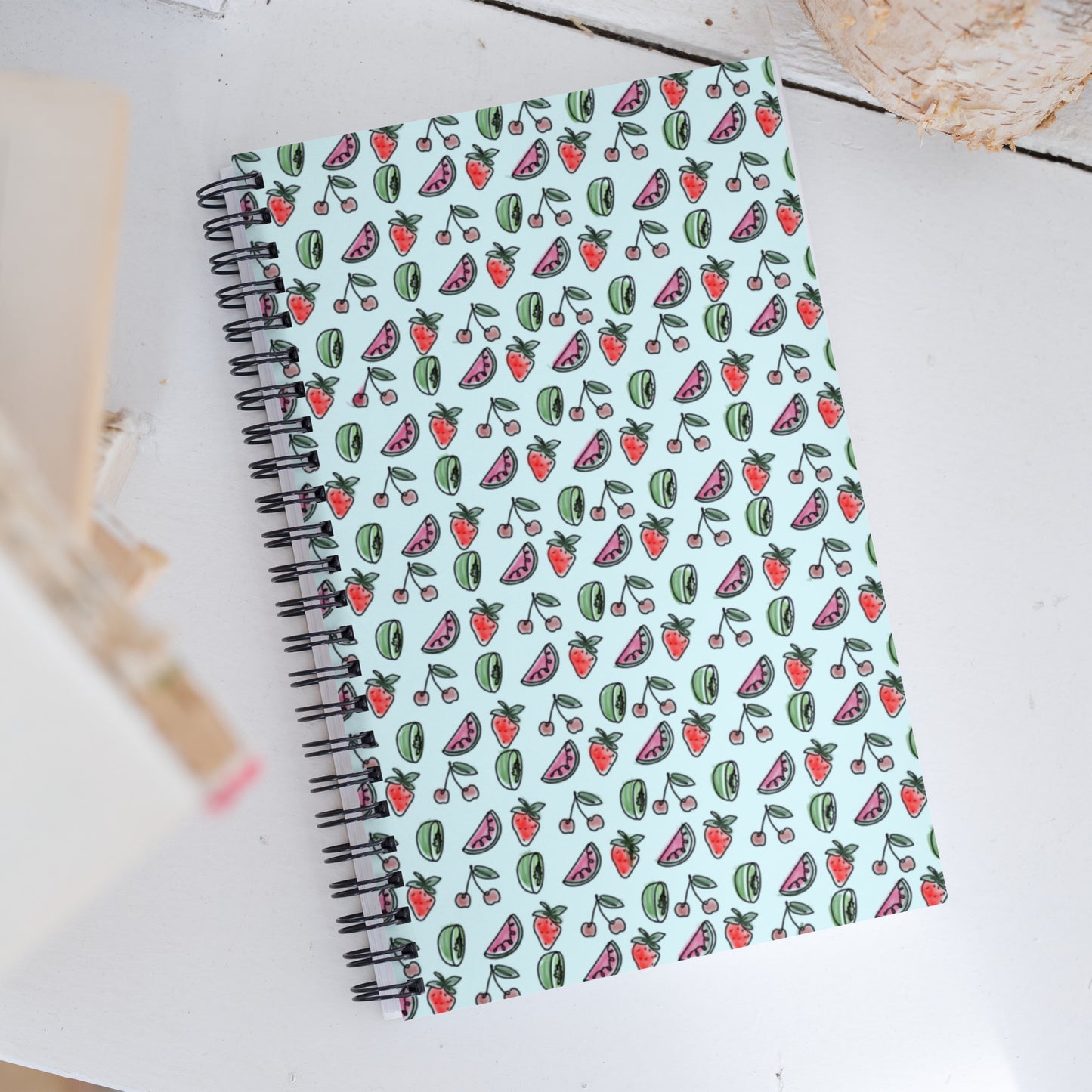 Blue HS Fruitman Spiral notebook